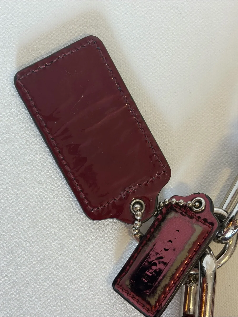 Coach Burgundy Patent Leather Shoulder Bag Y2K SoHo